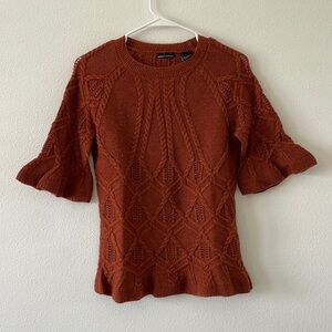 EUC Moda International Women's Wool Blend Sweater  | Size: M | Color: Orange |